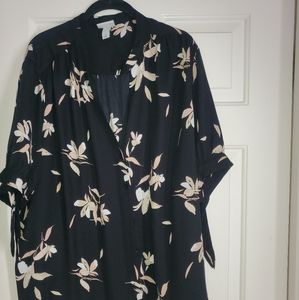 Ava & Viv Floral Print Blouse